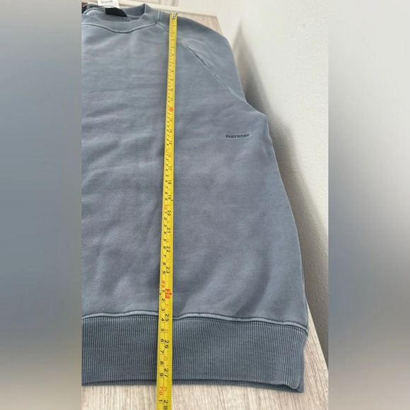 Zanerobe Mens Field Lowgo Raglan Crew Sweat Shirt Chalk Blue NWT Size Small - Picture 5 of 9